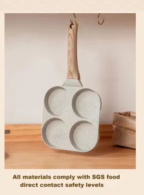 Custom Non-Stick Egg Skillet Heart-Shaped Granite Pancake Pan Egg Multipurpose Skillet
