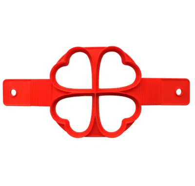  Non-Stick 4-Hole Multi-Functional Round Star Heart-Shaped Kitchen Silicone Omelette Pan Pancake