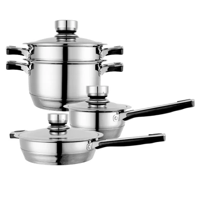 Enamel Non Stick Induction Deep Frying Pan Saute Pans Cookware Stainless Steel Frypan for Factory Direct Sale
