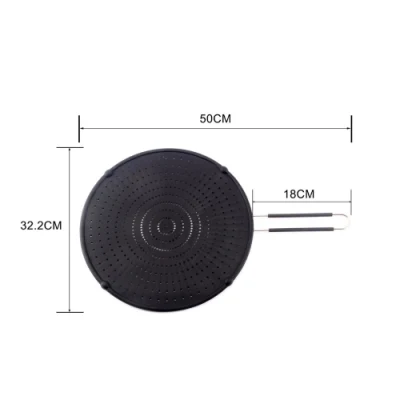  Silicone Splatter Screen for Cooking Reusable Oil Splash Guard Non-Sticky Heat Resistant and Multi-Purpose for Frying Pan Bl22667