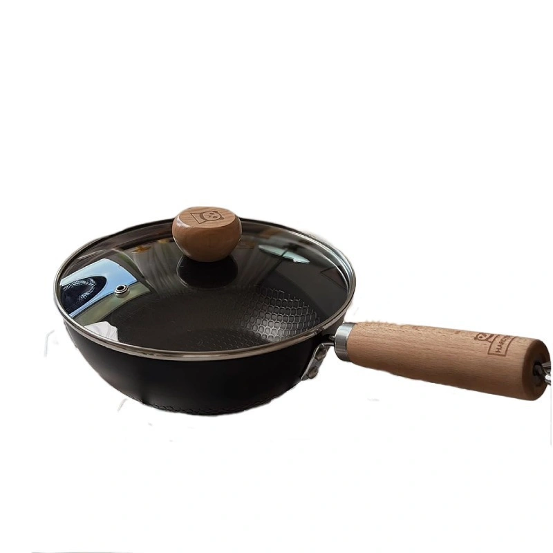 &quot;Mini Non-Stick Wok - Household Single-Serving Frying Pan for Induction Cooktops and Gas Stoves Versatile Cooking for One&quot;