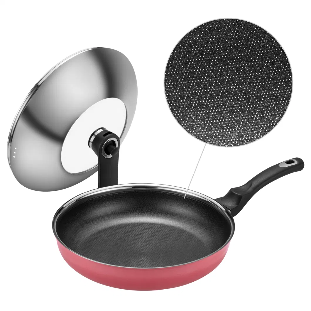 Best Seller Cookware Nonstick Coating Stainless Steel Ceramic Outer Layer 30cm Frying Pan