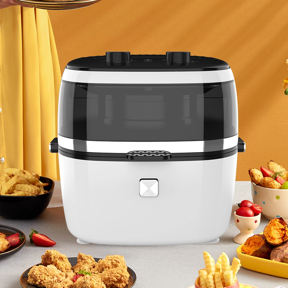 Visual Air Fryer Large Capacity Deep Frying Pan Automatic Stir-Fry Chips Machine 6.5L Oven Air Fryer