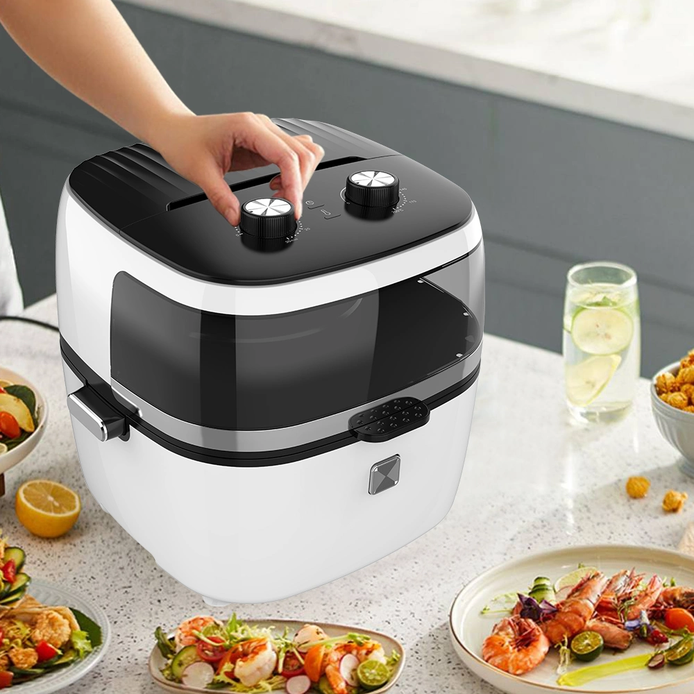 Visual Air Fryer Large Capacity Deep Frying Pan Automatic Stir-Fry Chips Machine 6.5L Oven Air Fryer