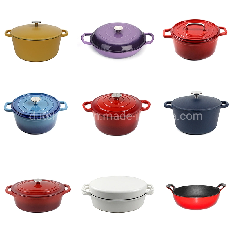 Wholesale Custom Enamel Vegetable Oil Frying Pan Set Non-Stick Cookware Set