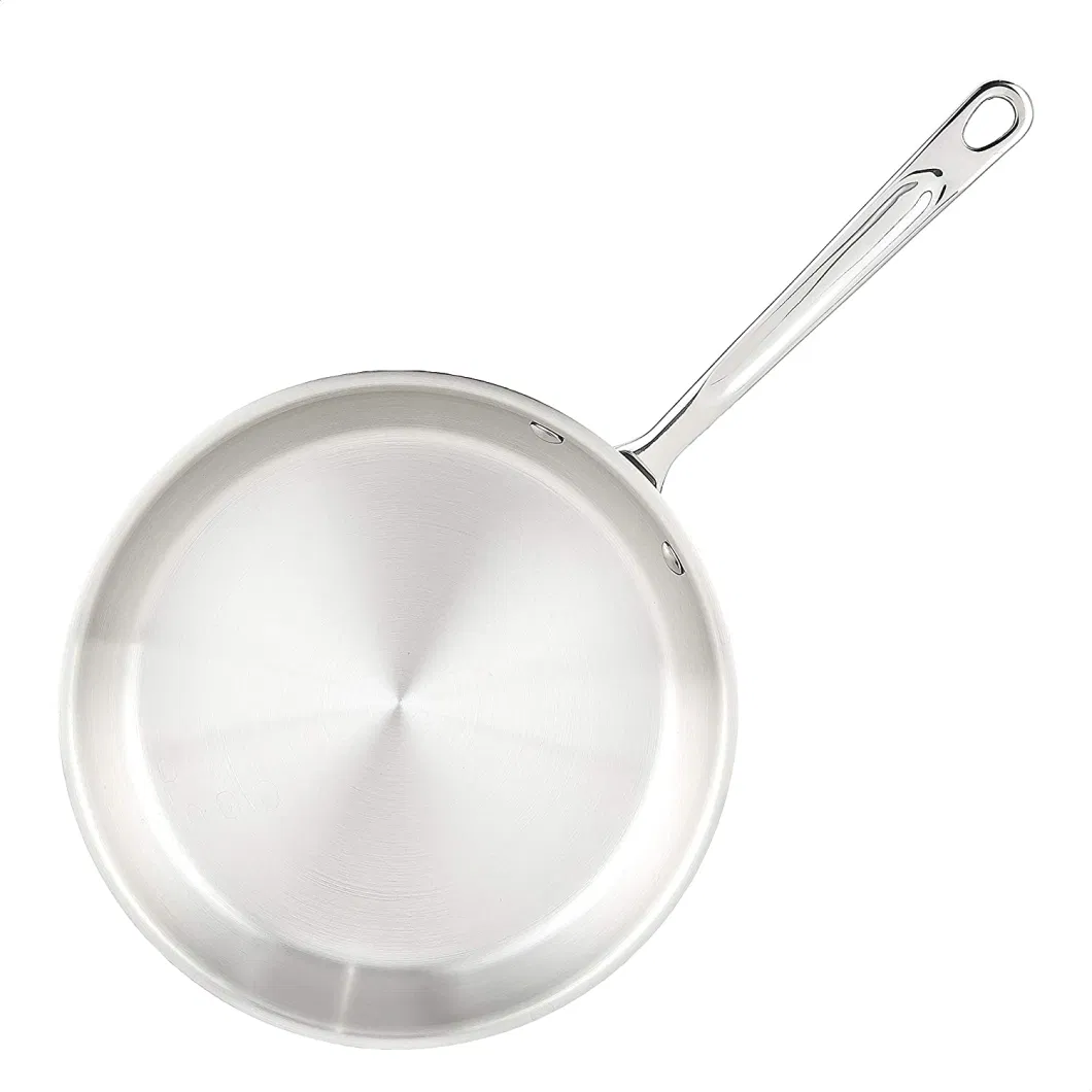 Rk Bakeware China Foodservice Commercial Grade 7-Inch Natural Finish Aluminum Frying Pan, Fry Pan, Saute Omelette Pan