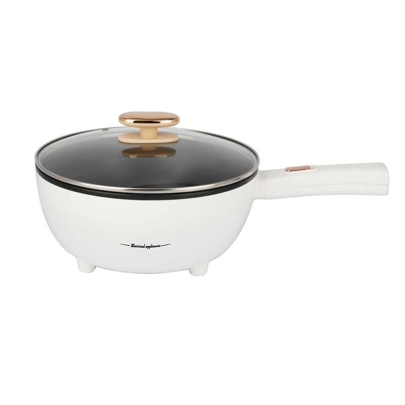 Mini Electric Hot Pot Multi-Function Electric Cooking Pot Noodle Pot Electric Skillet 1.5L Portable Electric Caldron