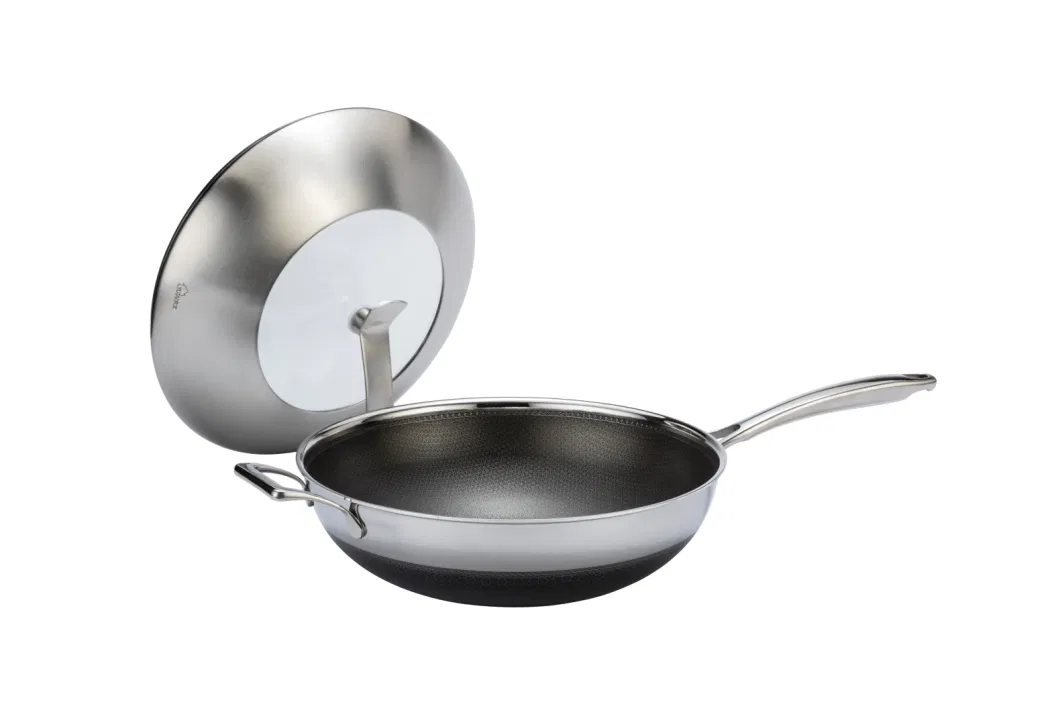 Hot Sales Cookware Stainless Steel Non-Stick Double Layers Coating Skillet Pan