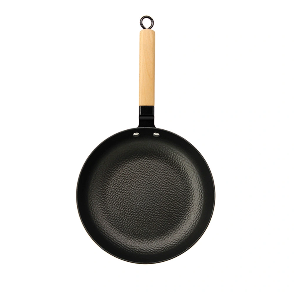 Wok Cast Iron Fry Pan Round Non Stick Fry Pan