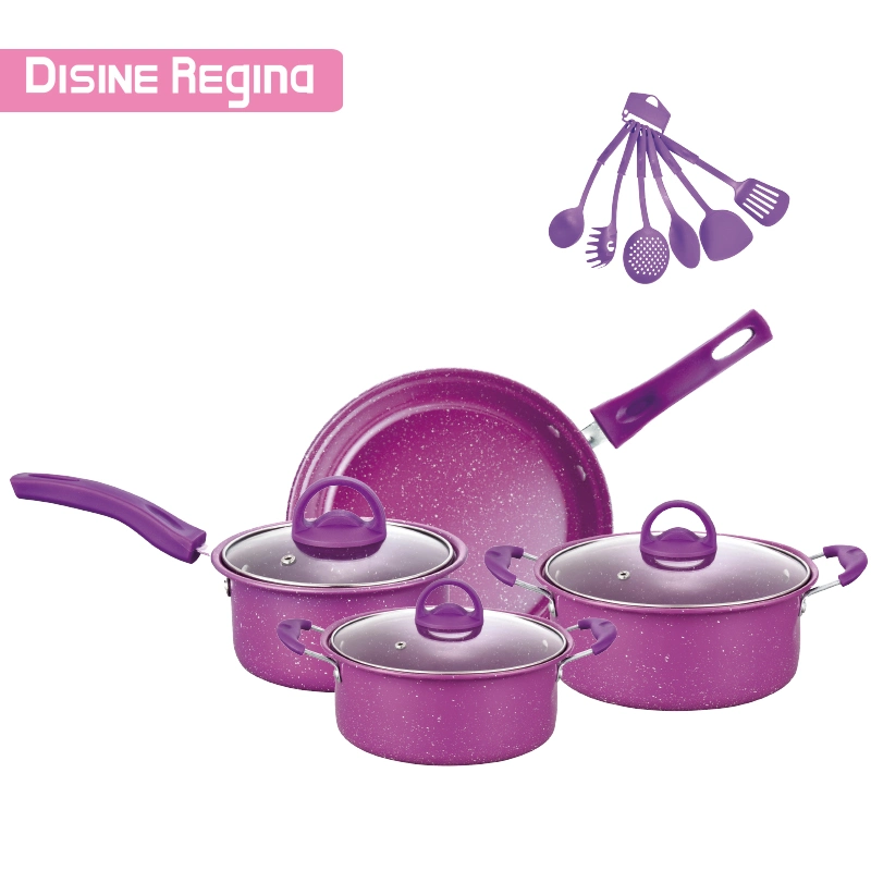 Hot Sale Regina 13PCS Frying Pan Sets Non-Stick Non Stick Cooking Pot Kitchenware Cookware Set