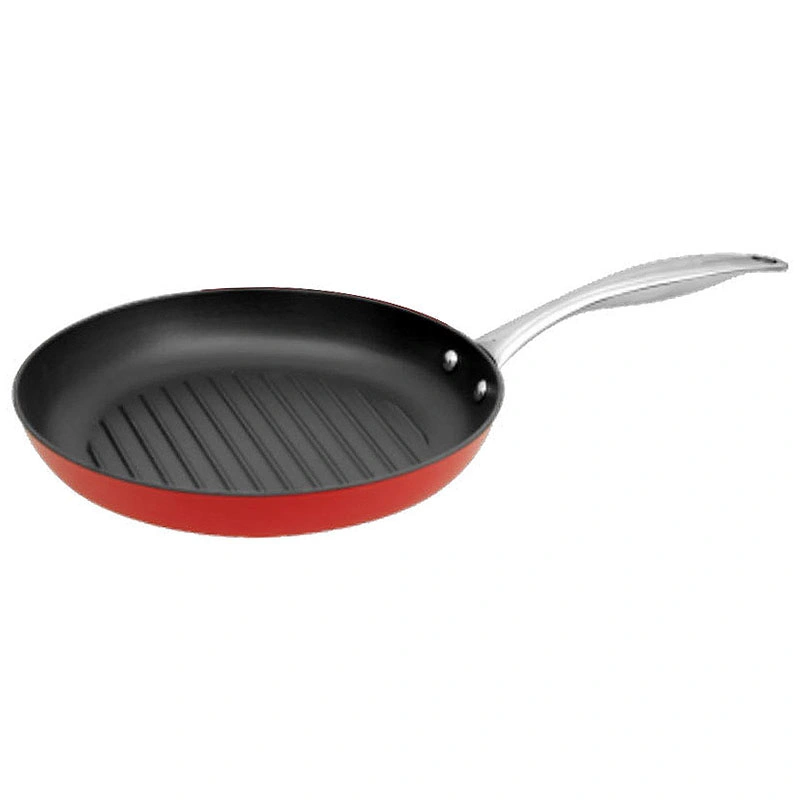 Hot Sale Lightweight Cast Iron Griddl Nonstick Round Cooking Enamel Skillet Chef Steak Cookware Grill Frypan 24/28cm