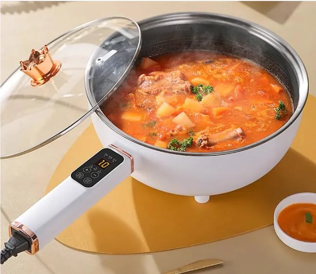 Smart Cooker Hot Pot Electric Sauce Pan Cooking Pot Electric Skillet