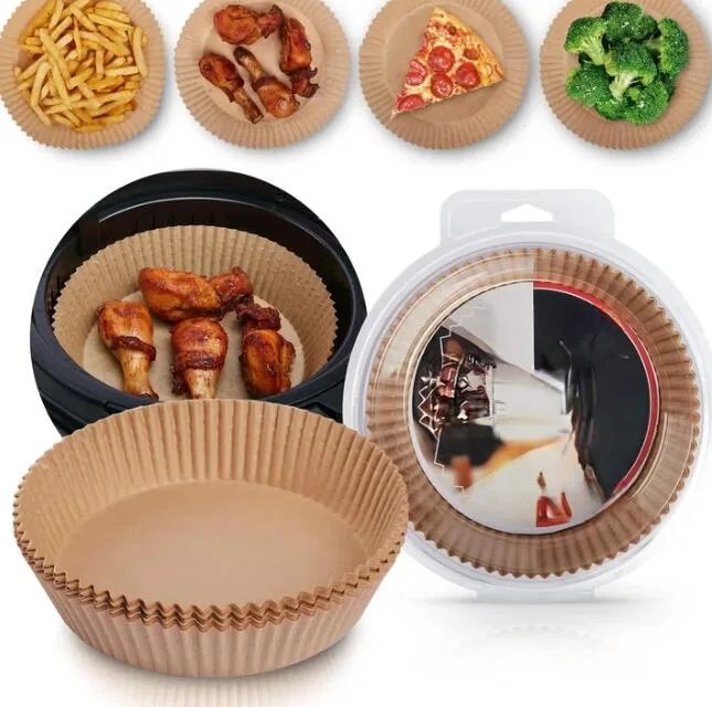 Air Fryer Parchment Paper Liners Customize Non-Stick Basket Mat for Frying Pan Dutch Oven Greaseproof Disposable Air Fryer Paper
