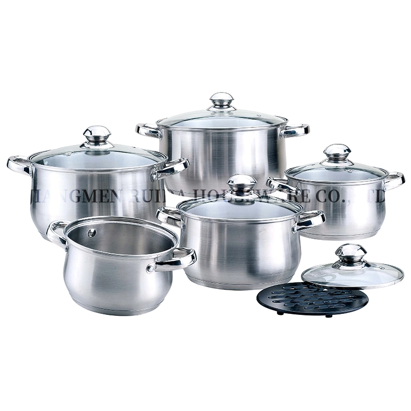 High Quality 10PCS Cookware Sets Kitchen Stainless Steel Pots and Pans Cooking