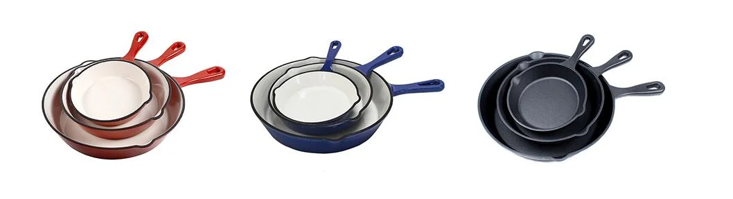 15cm 20cm 25cm Mini Skillet Cast Iron Frying Pan with Long Handle