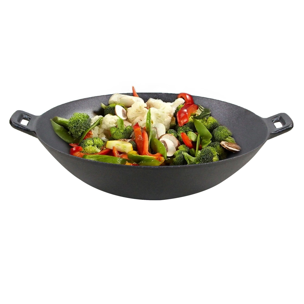 2024 New Style 30cm 12&quot; Cookwin Amazon Hot Sale Cast Iron Wok Pan