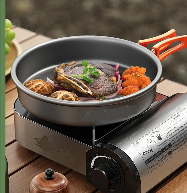 Camping Cookware Outdoor Pot Kettle Frying Pan Gear Portable Backcountry Camping Cutlery Sets