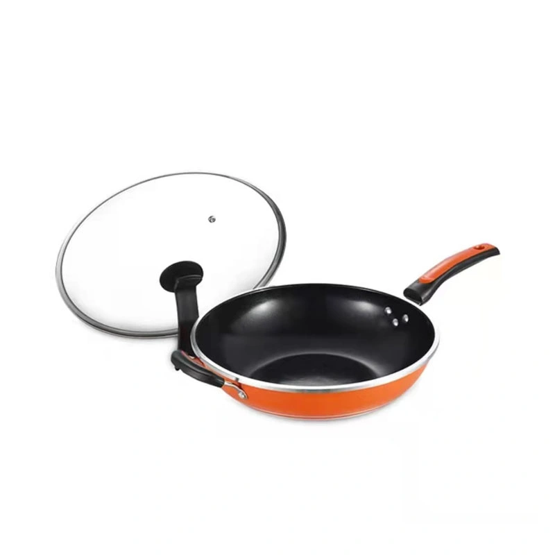 Frying Pan with Lid, Deep Saute Pan Handle Cooking Pan, Induction Compatible, Dishwasher Safe