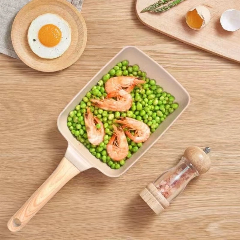 Soft Touch Handle Non-Stick Medical Stone Cookware Omelette Egg Pancake Steak Frying Pan