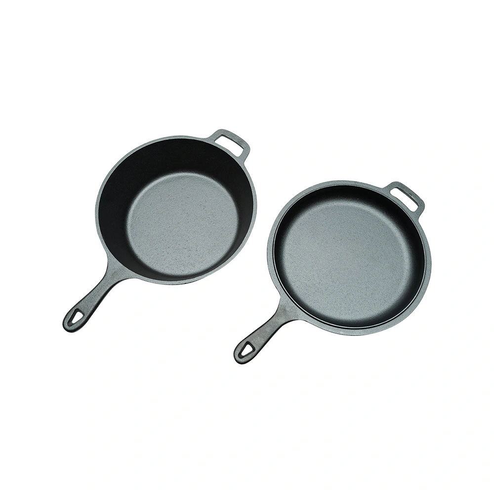 Custom Luxury Retail Multifunctional Pre-Seasoned Cast Iron Cookware Frying Pan