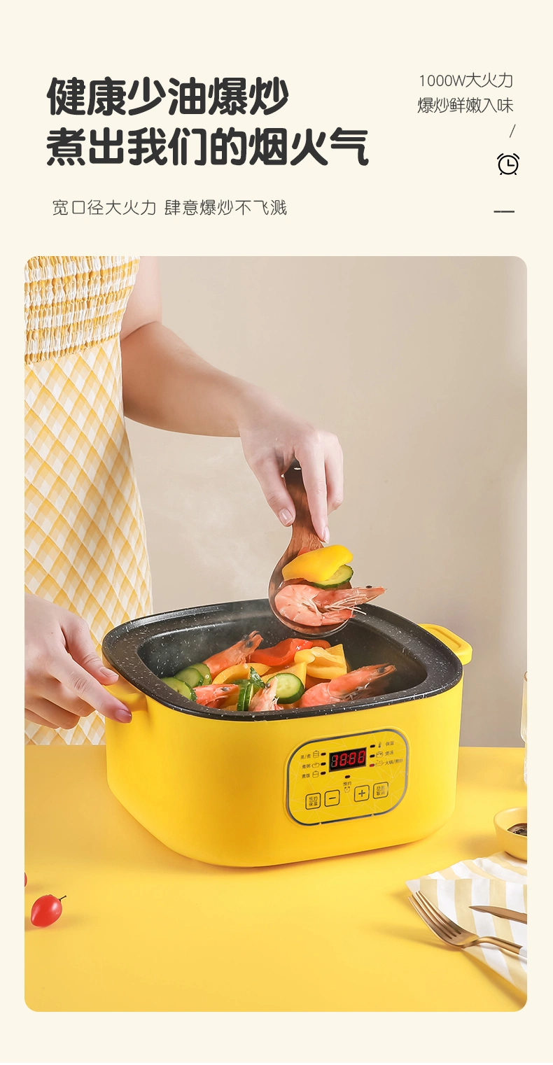 Xbc-30 Square Double Mechanical Single-Layer Electric Cooking Pot, Electric Steamer, Electric Frying Pan