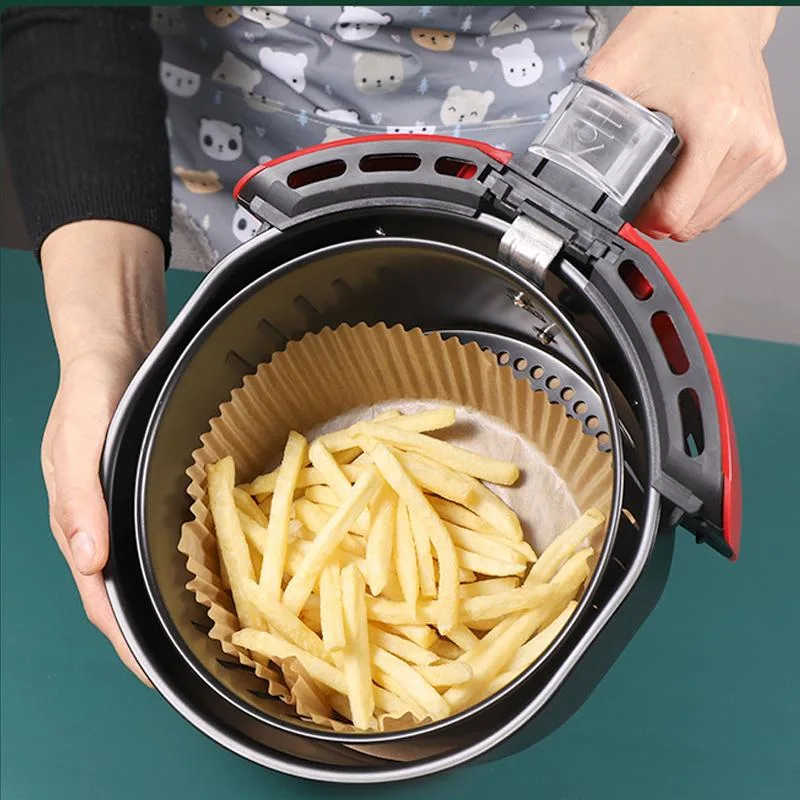 Air Fryer Parchment Paper Liners Customize Non-Stick Basket Mat for Frying Pan Dutch Oven Greaseproof Disposable Air Fryer Paper