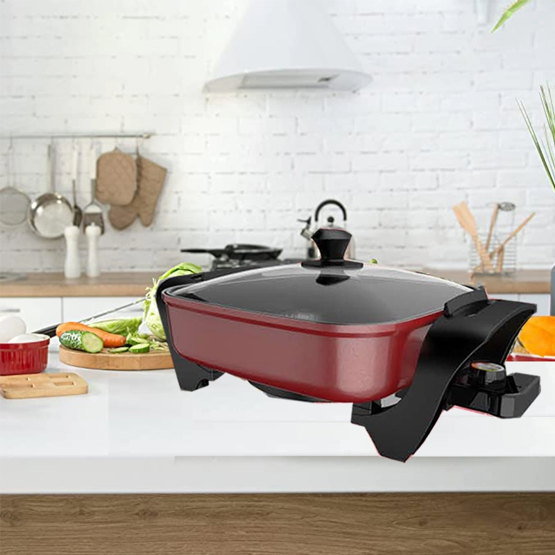 Kitchen Appliances Electric Deep Electric Compact Hot Plate Multifunctional Cooking Pot Big 4L with Frying Pan