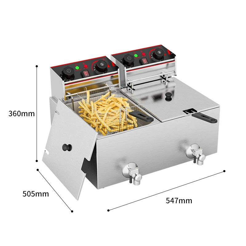 China Manufacturer Tamperature Control Timing Deep Fryer Pan with Basket