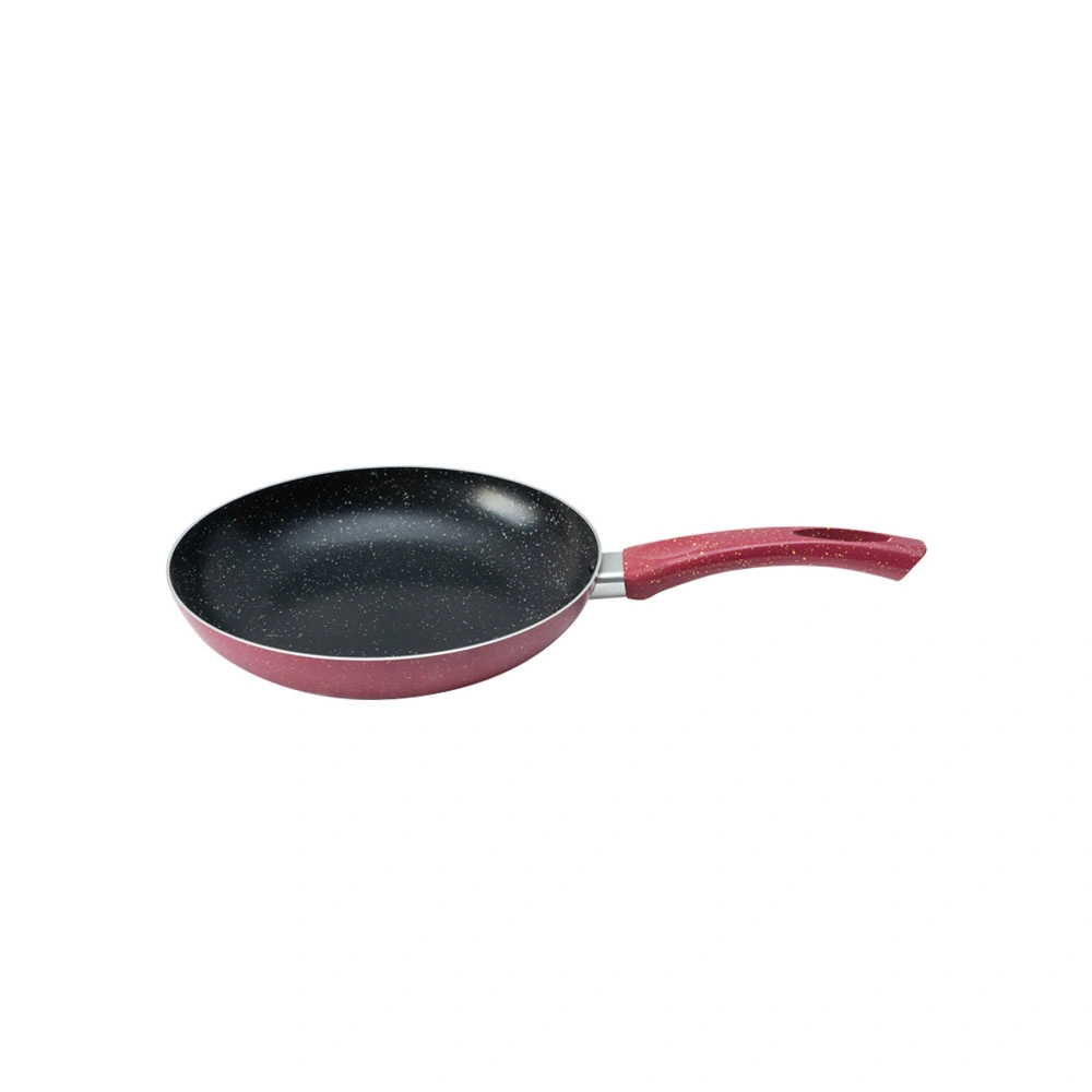 Factory Manufacture Multi Size Aluminum Cookware Red Non-Stick Frying Pan