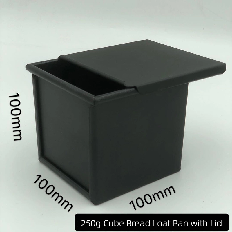Commercial Bakery Use Aluminum Non Stick Fluted Pullman Loaf Pan Toast Bread Sandwich Bread Baking Pan with Lid