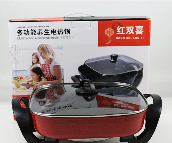 Multifunction Electric Non Stick Multi Frying Pan Multi Function Electric Fry Pan Multifunctional Frying Pan Square Hot Pan Electric Heating Pan Electric Pans