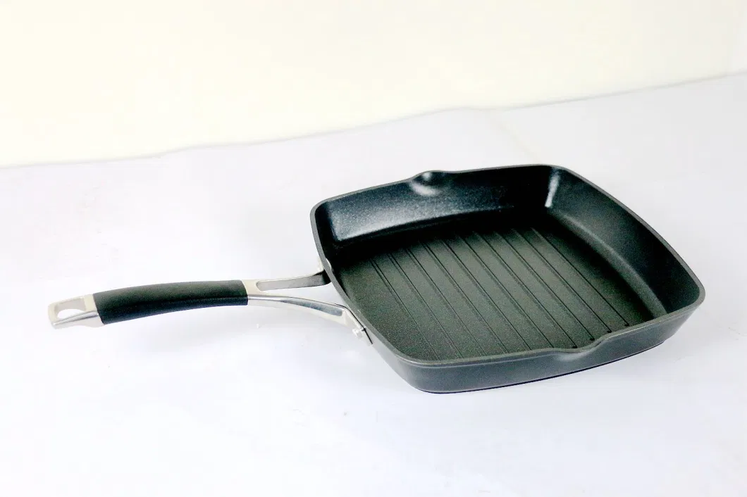 2 Layers Non-Stick Coating Ceramic Forged Alu Grill Griddle Skillet