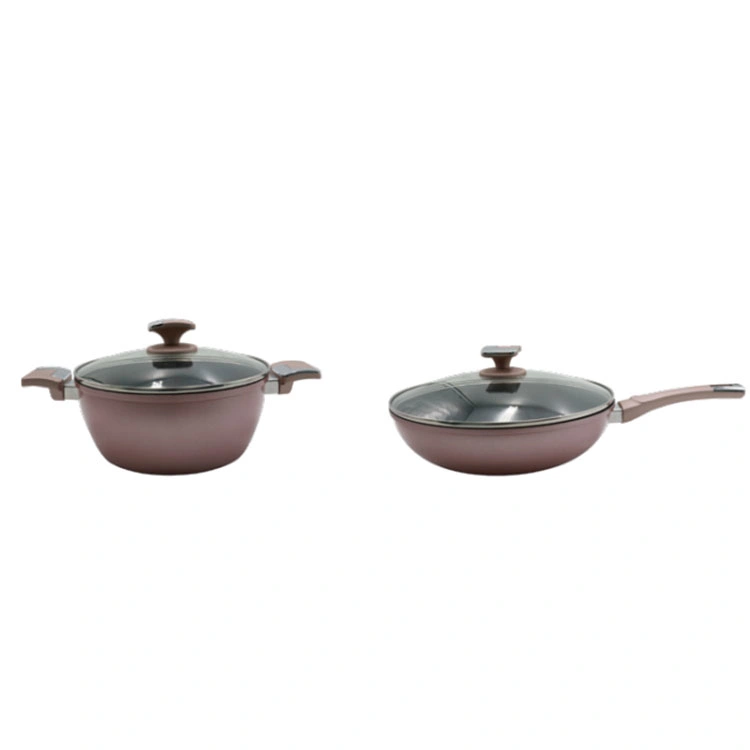 Newly Designed Forged Aluminum Cookware, Silicone Lid, Non Stick Pan, Frying Pan