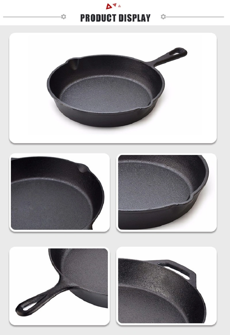 High Quality Non Stick Cast Iron Kitchen Set Cooking Pot Frying Wok Pan Hot Sale