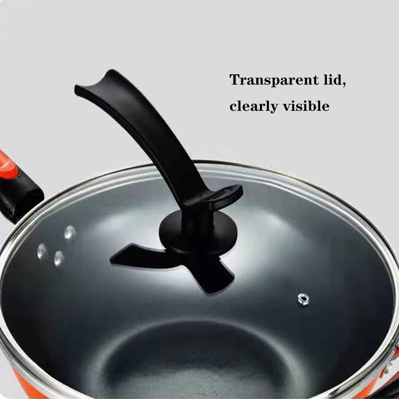 Frying Pan with Lid, Deep Saute Pan Handle Cooking Pan, Induction Compatible, Dishwasher Safe
