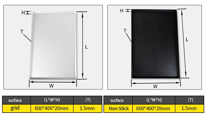 ODM&OEM Custom Made Non Stick Aluminium Perforated/Non-Perforated Bread Cookie Baking Sheet Oven Tray