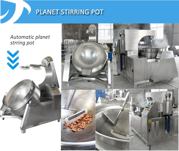 Industrial Stirring Large Commercial Biryani Mixing Sauce Pepper Frying Machine 500 Liters Stainless Steel Cooking Pot