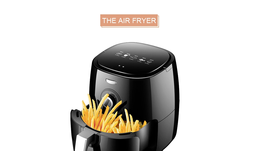 5L/1400W Zero Failure Air Fryer Cookware, Professional Kitchen Appliance Big Electric Frying Pans Air Deep Fryer Without Oil