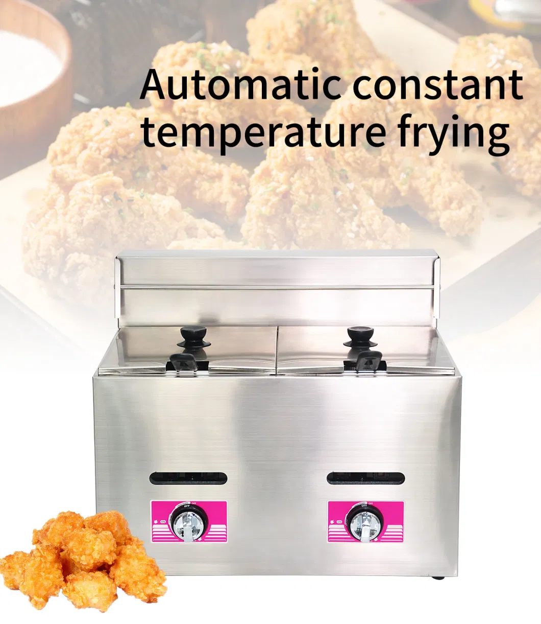 Manufactory Direct Rapid Heating Stainless Steel Gas Fryer Pan