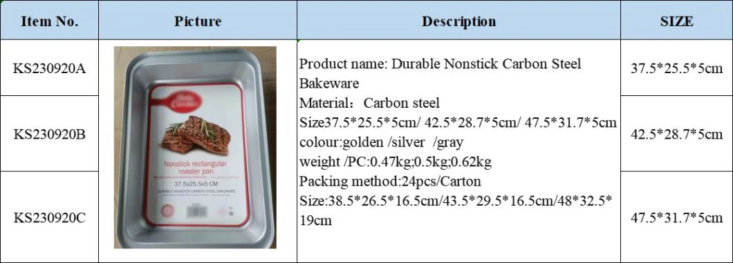 Durable Non-Stick Carbon Steel Kitchen Rectangle Baking Pan Gadgets Dessert Bread Tool Fruit Pie Baking Tray