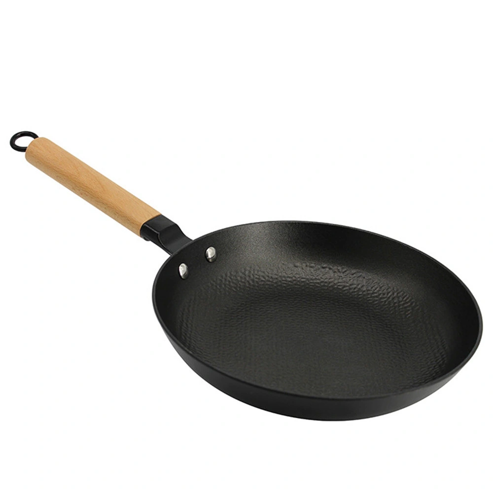 Wok Cast Iron Fry Pan Round Non Stick Fry Pan