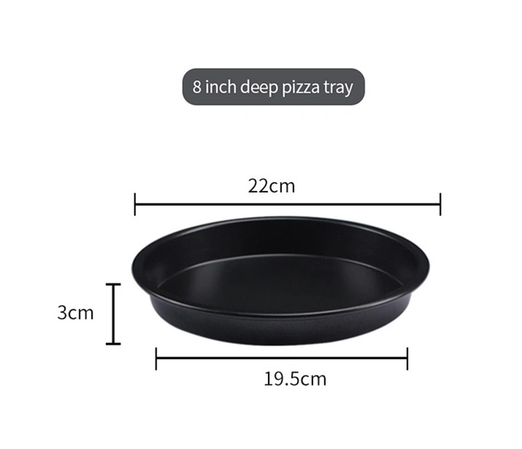 6/7/8/9/10 Inches Nonstick Aluminum Pizza Baking Tray Pizza Pan for Both Home Kitchen and Commercial Use