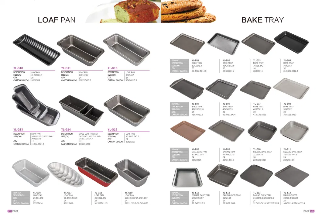 Non Stick Carbon Steel 0.4mm Cake Baking Mold Silver Ceramic Bake Pan