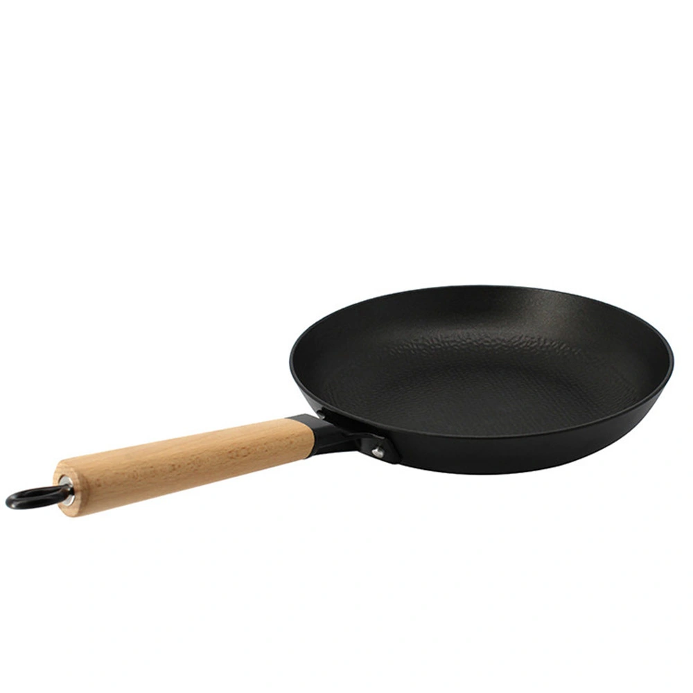 Wok Cast Iron Fry Pan Round Non Stick Fry Pan