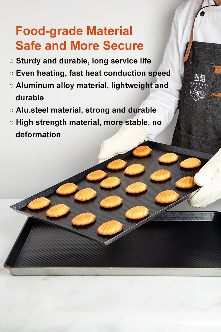 Aluminum Alloy Pizza Microwave Safe Carbon Steel Sheet Dishes Pans Bakeware Cake Tools Non- Stick Baking Pan