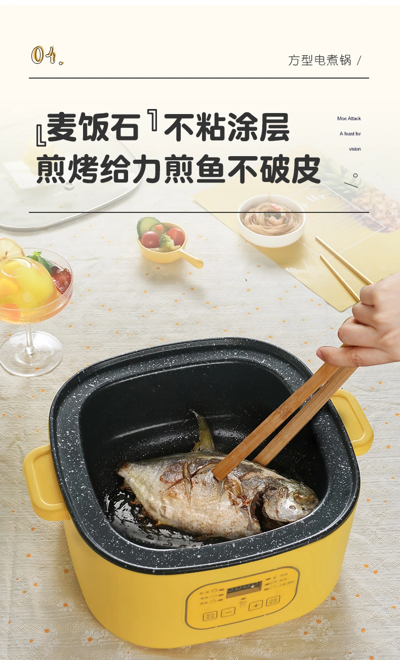 Large Capacity Electric Hot Pan Multi-Functional Home Dormitory Non-Stick Electric Frying Pan