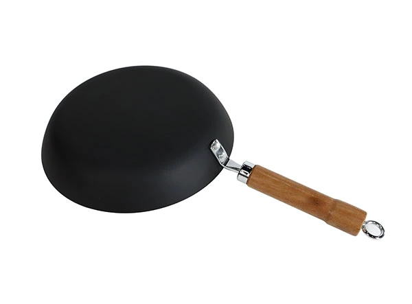 11 Inch Pre-Seasoned Lightweight Iron Cookware Rustproof Carbon Steel Frying Pan