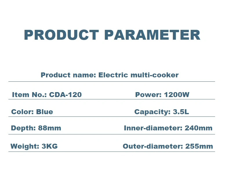 Electric Hot Industrial Electric Frying Pan 1200W