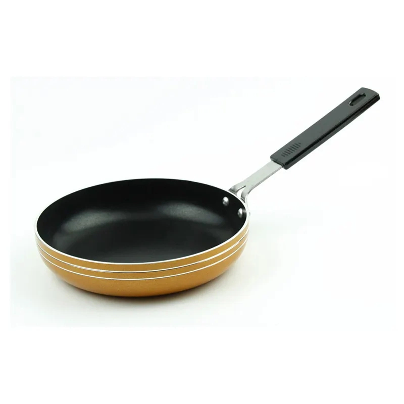Pressed Aluminum Frying Pan Cooking Non-Stick Coating Stir Grill Skilet Fry Pan Dishwasher Safe for Easy Cleaning 12/14/16cm