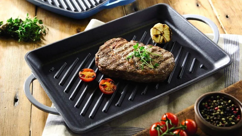 Customizable Non Stick Cast Iron Grill Pan Household Barbecue Pan Pre-Seasoned Cast Iron Frying Pan